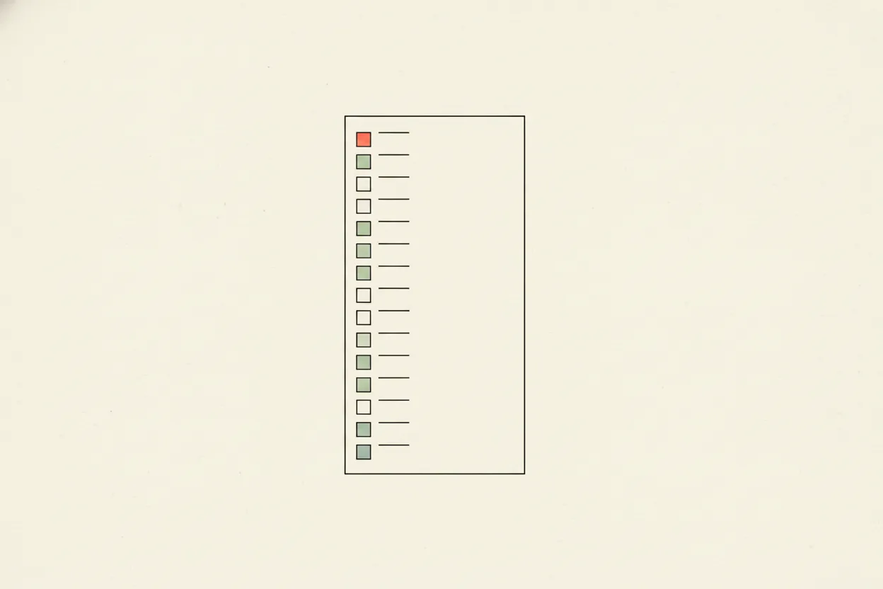 The setup checklist
